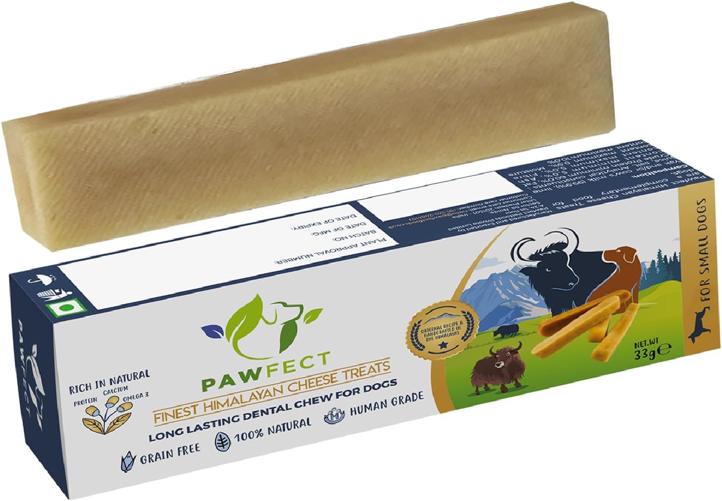 Himalayan Cheese Chew Small Bar 33g