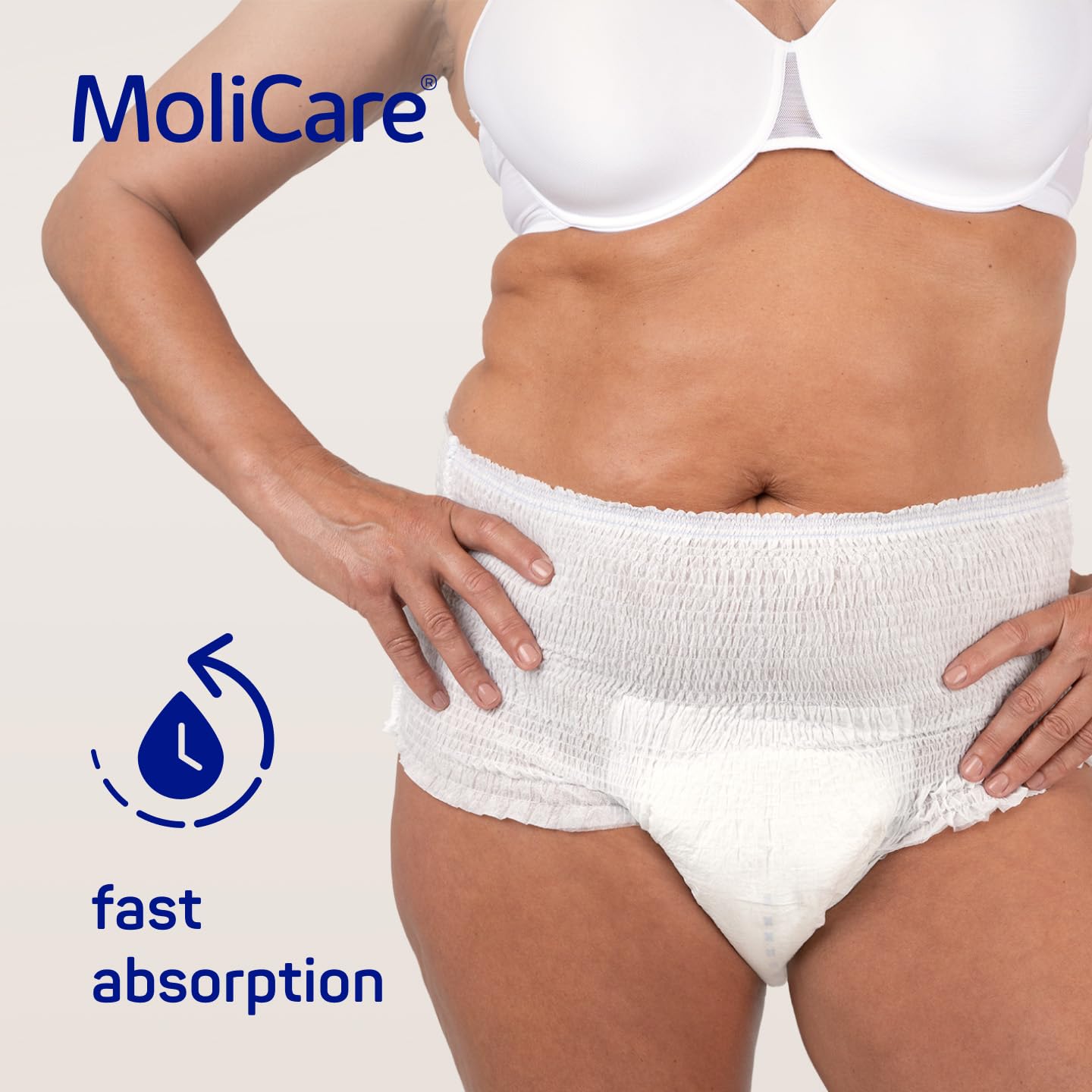 Molicare Mobile Lot de 56 sous-vêtements absorbants pour femmes et hommes souffrant d'incontinence modérée, protection contre les fuites, respectueux de la peau, meilleur ajustement corporel