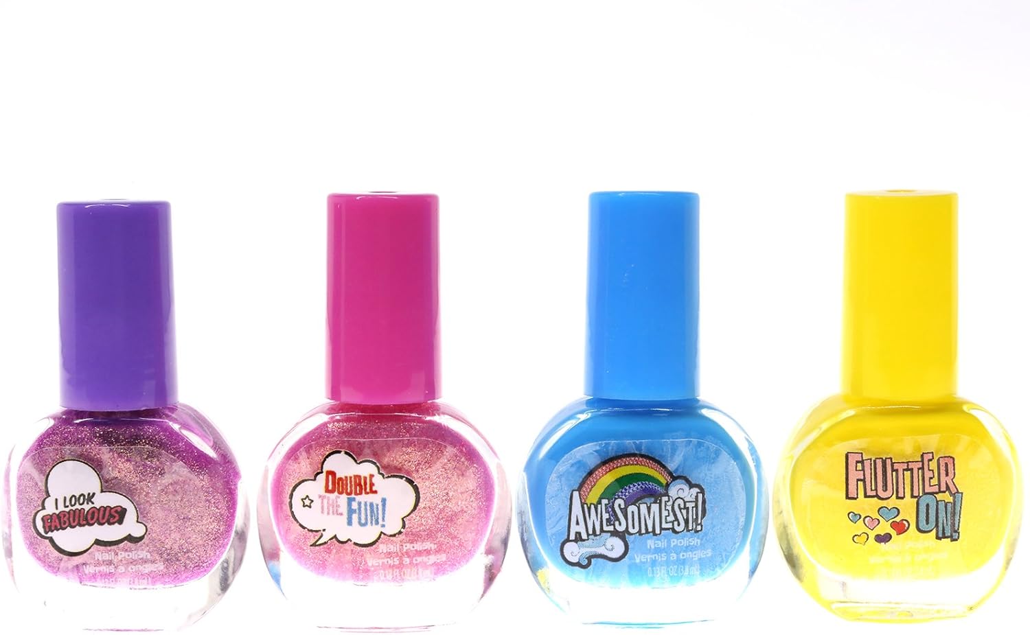 Townley Girl Spa Day Set, Includes 4 Nail Polish, Flip Flops (Girls 10-11) and Toe Separator,10 CT (My Little Pony)