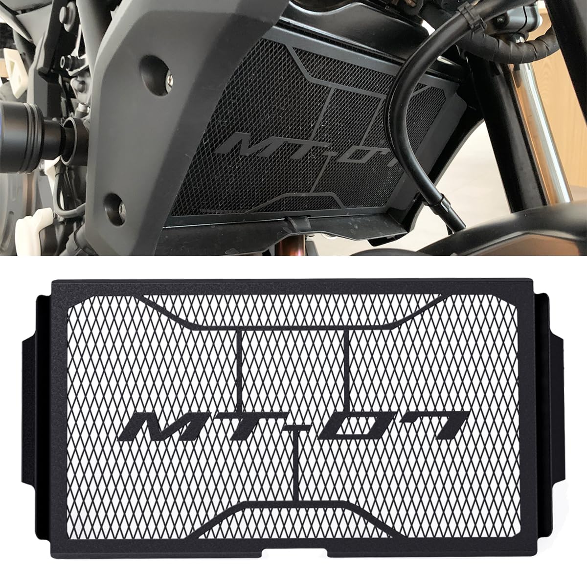Motorrad Kühlerabdeckung Für MT07 MT-07 2025 MT 07 2025 2026 Zubehör Motorrad Kühler Schutz Kühlergrill Schutzgitter Kühlergitter Wasserkühler Radiator Guard Protektor