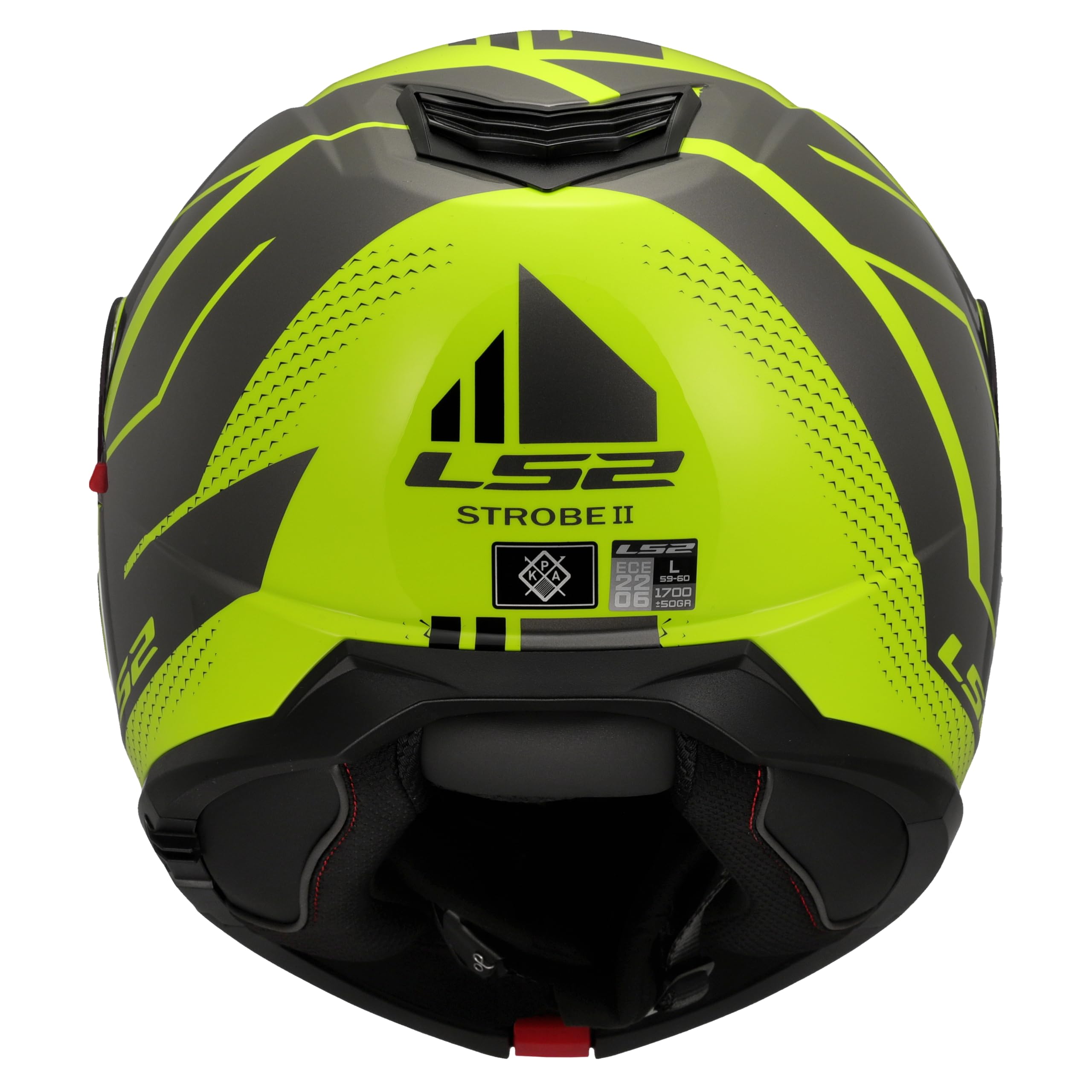 LS2, Casco Moto Modulare STROBE II CODE Gloss H-V Yellow Grey, M