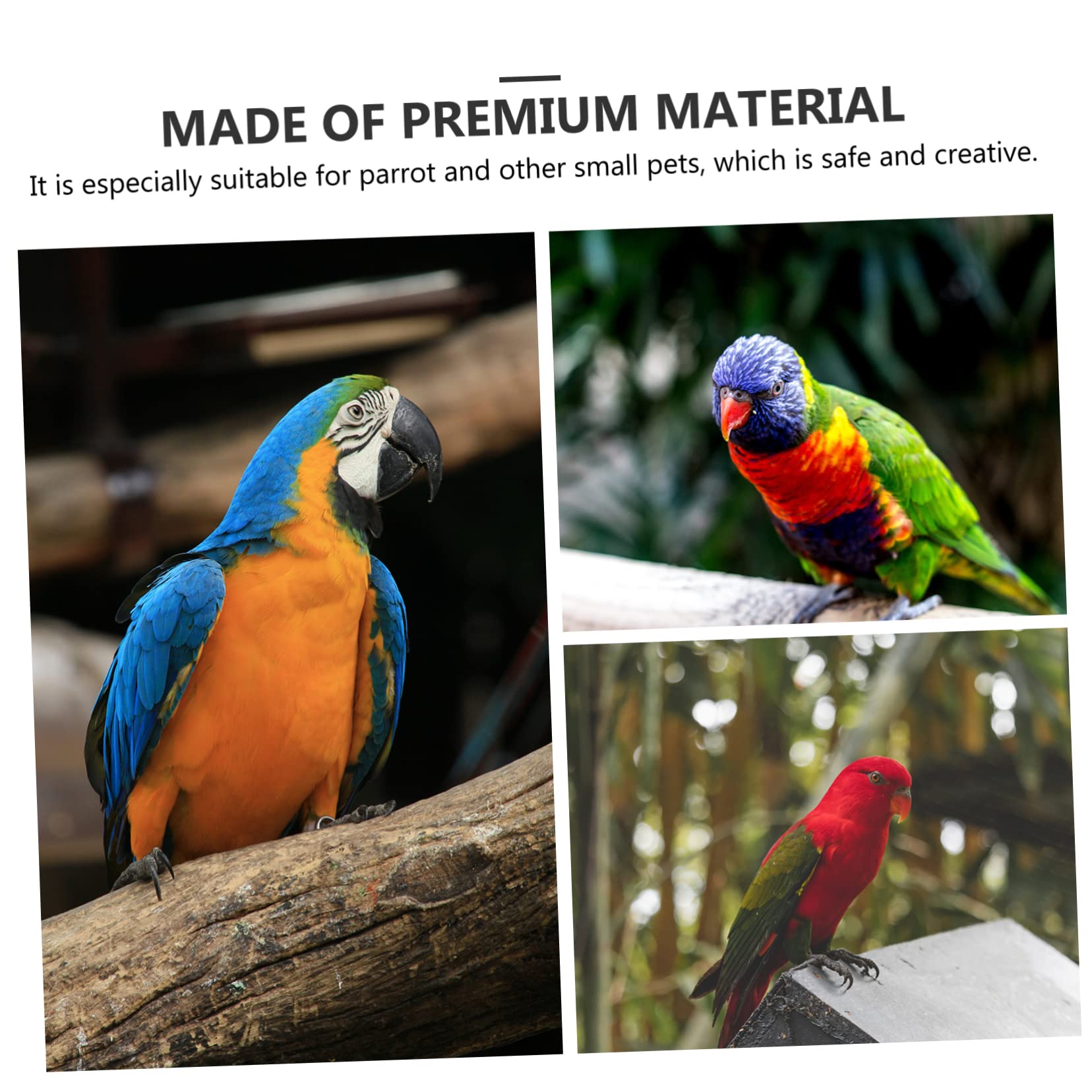 BESPORTBLE 5piezas Perch Espejo para Aves Soporte para Entrenamiento De Periquitos y Loros Juguete Interactivo y Decorativo para Jaula De Aves