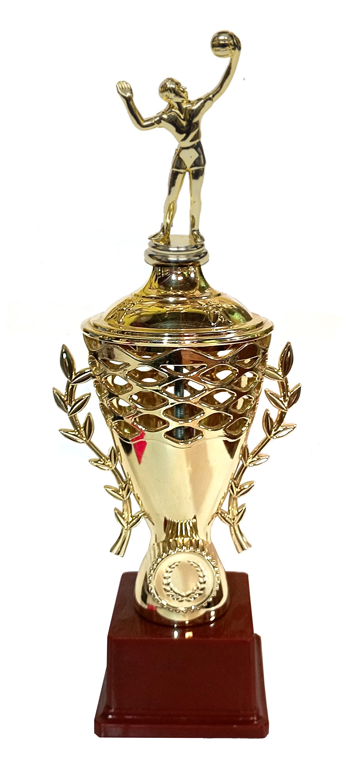 Be Win Select Your Sports Statue On This Fiber Trophy for Sports Events, Functions, Tournaments & Competitions Size Approximate 15" Inches (Volleyball Player Statue Trophy)-picture-30