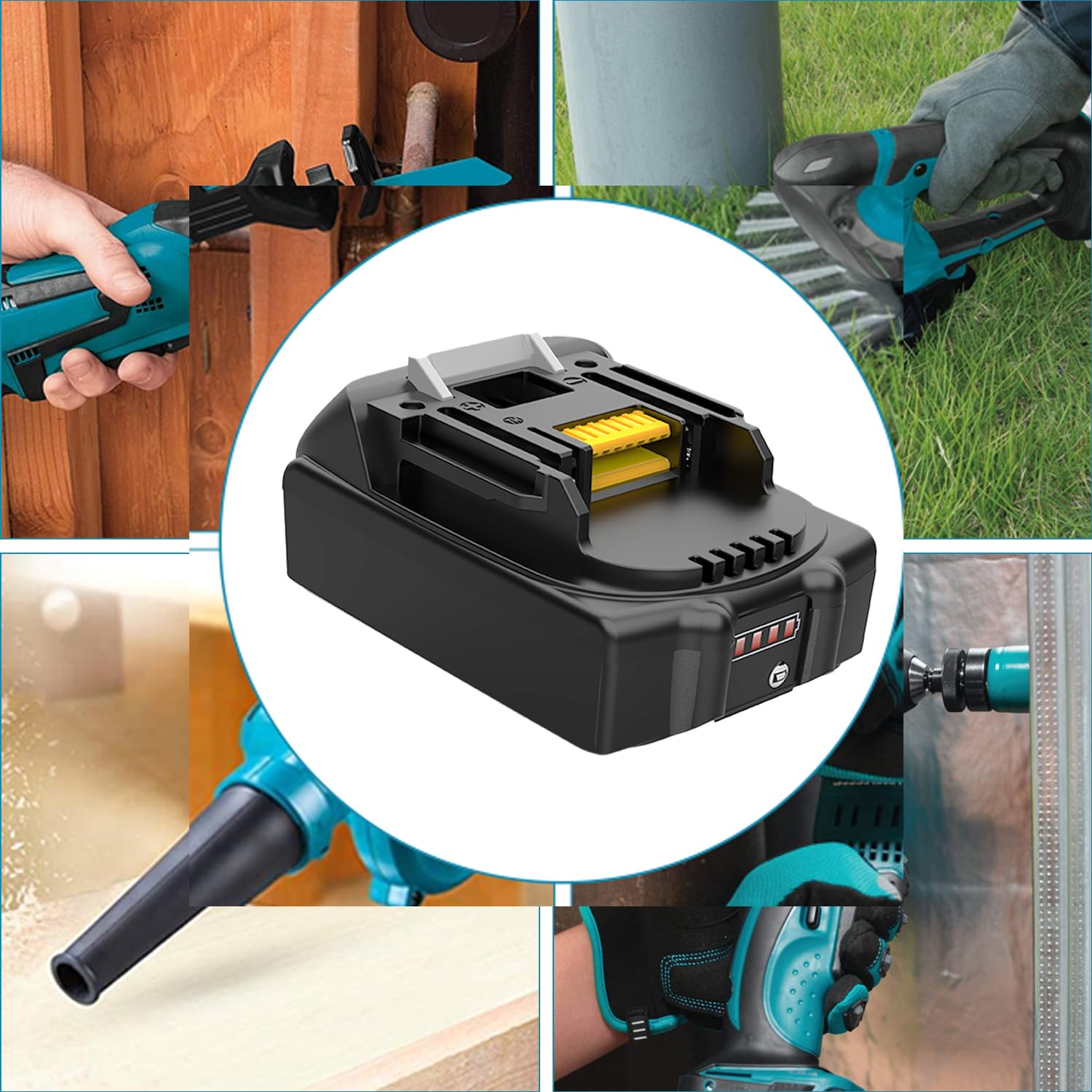 Energup 2 Piezas 18V 3500mAh Batería para Makita Batería 18V BL1830 BL1820 BL1815 BL1830B BL1840 BL1850