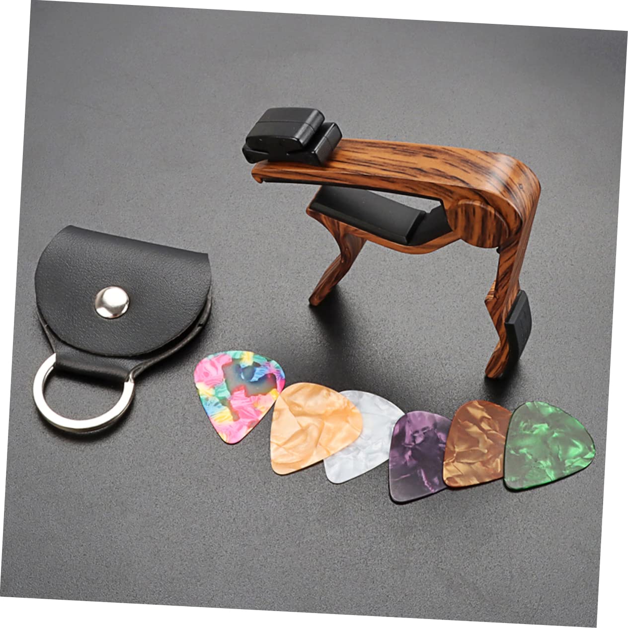Abaodam 4sets Capo Per Chitarra Plettri e Accessori Musicali Per Chitarra Acustica Elettrica e Ukulele