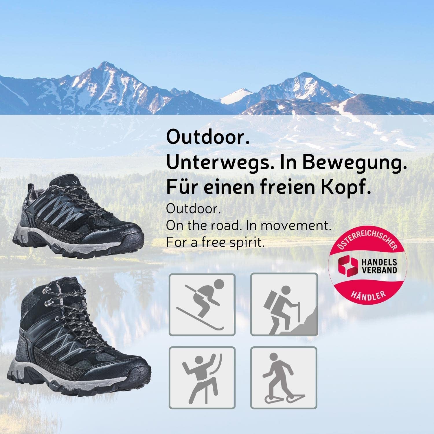 Black Crevice Zapatillas de Trekking Para Hombre CalzadoHombre