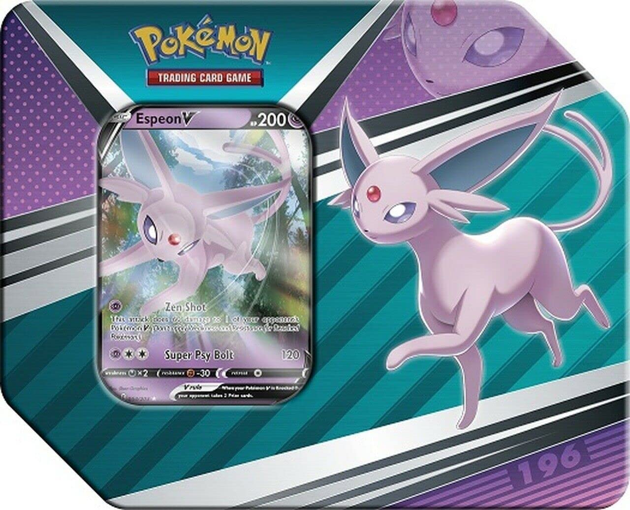 Amazon.com: Pokemon Cards: 2022 Spring V Heroes Espeon V Tin : Toys & Games