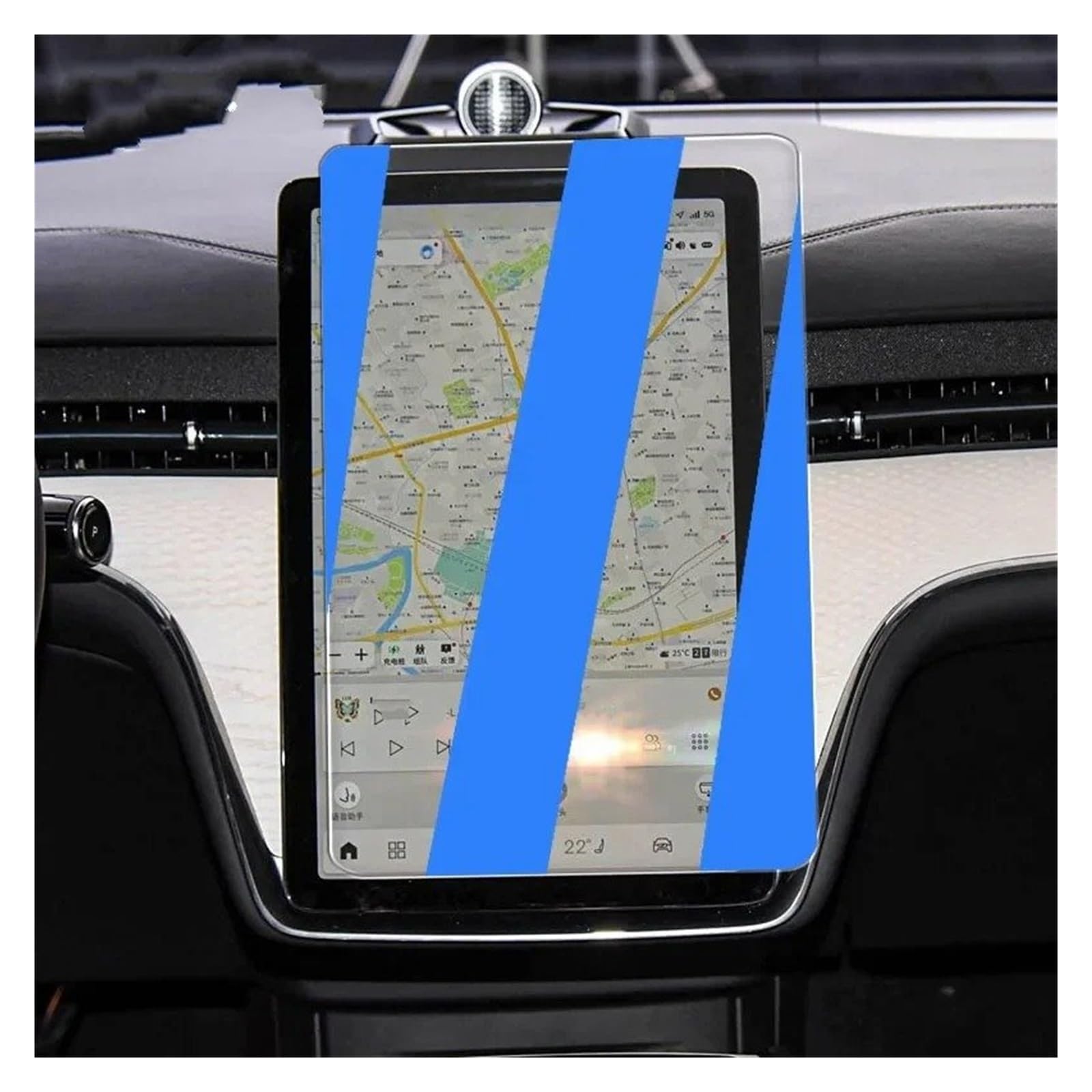 Protector Pantalla Navegación Para Volvo EX90 ES90 Cristal Templado Película Protectora Monitor Salpicadero 2024-2025 Protector pantalla cristal templado(Blue light)