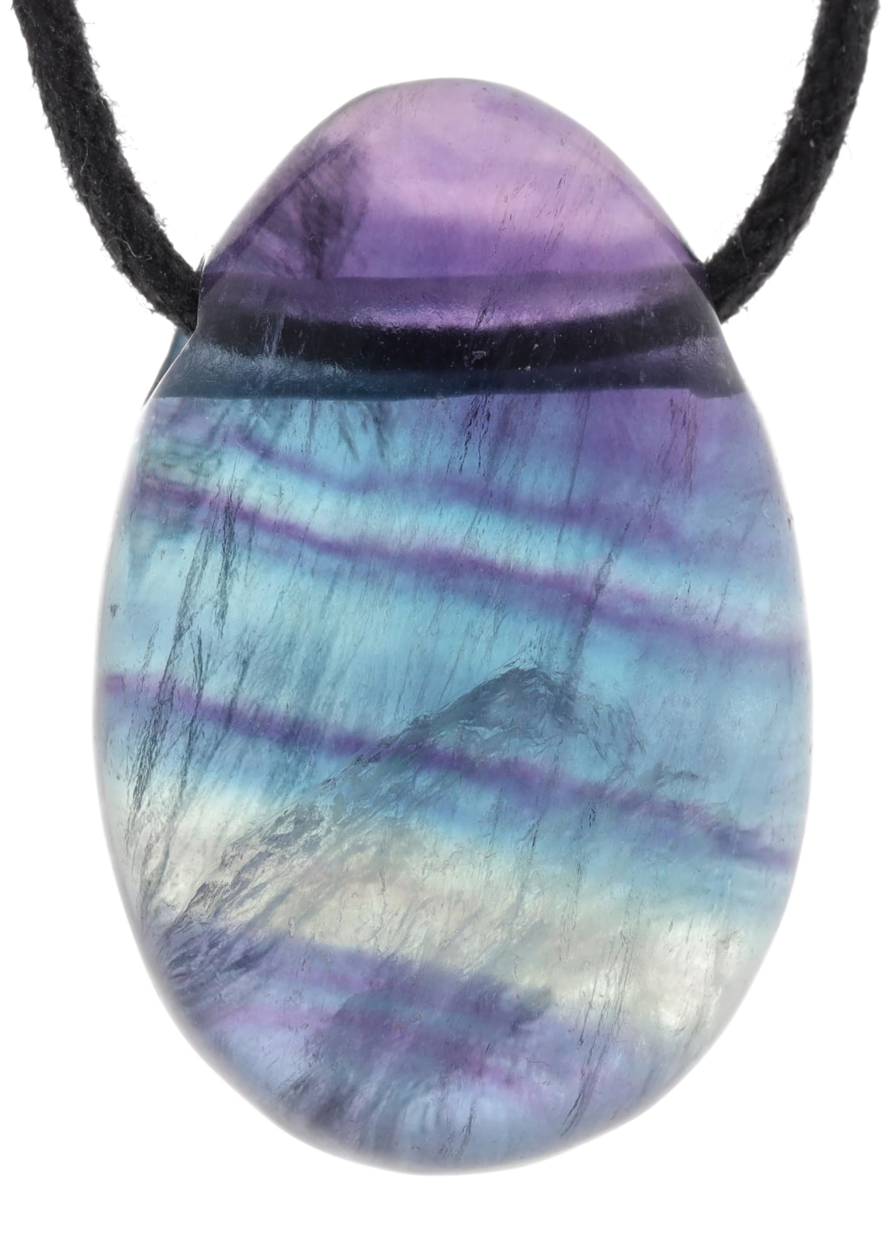 Lebensquelle Plus Pendentif en forme de goutte en cristal de roche