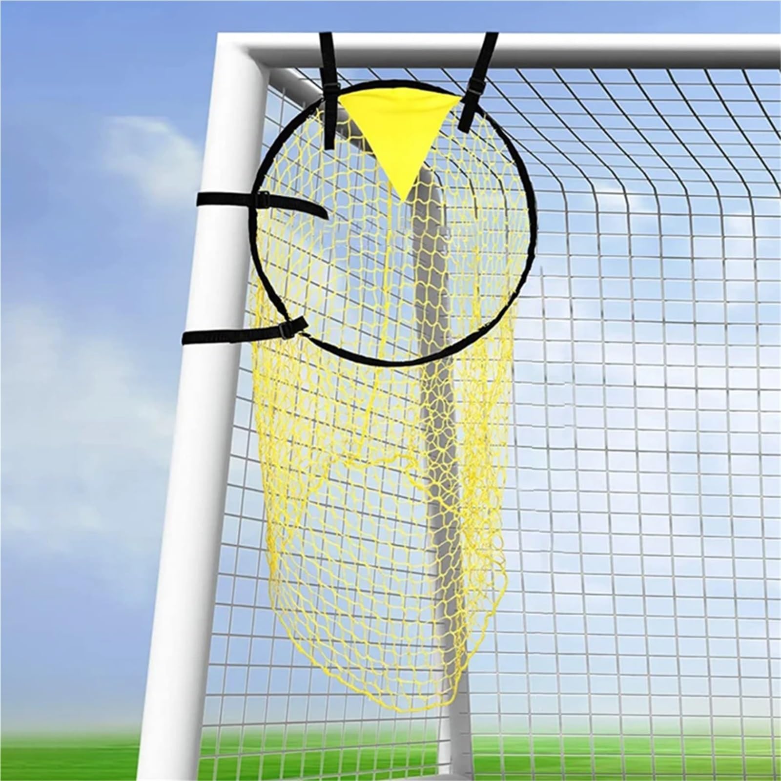 2 porterías de fútbol for jóvenes, Red práctica tiros Libres con Zonas anotación resaltadas, Objetivo multideportivo for Mayor precisión para PráCtica