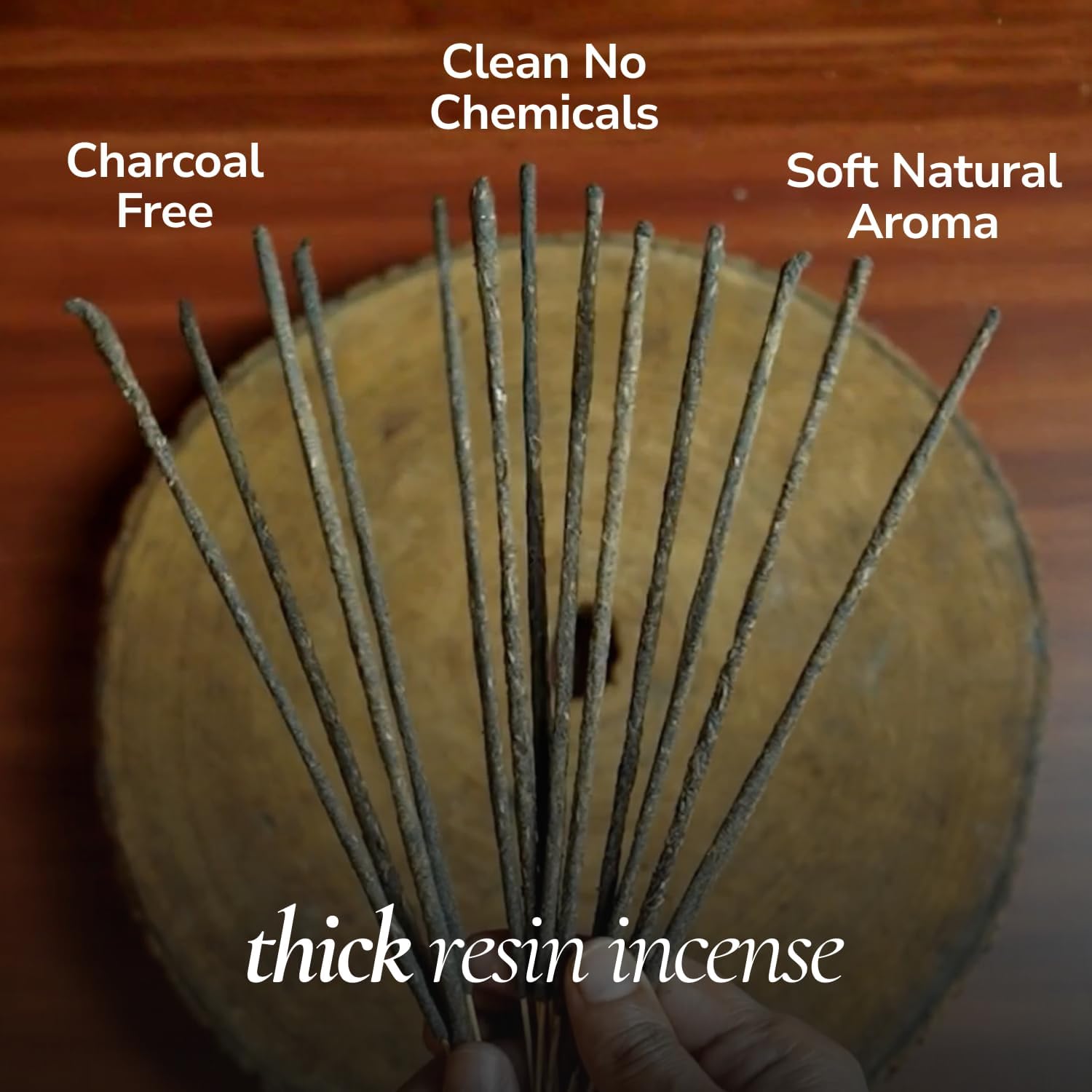 Mystic Oud Agarwood Incense Sticks - (40+Sticks, 9 inch) Thick Natural Resin Incenses Made from Assam Oudh Chips, Clean Charcoal Free | Infuse Luxury with These Exotic Oud Incense (Burn Time 45+ mins) - Image 2