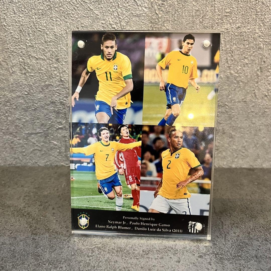 Amazon.co.jp: ブラジル代表4名サインボール(ネイマール、ダニーロ 