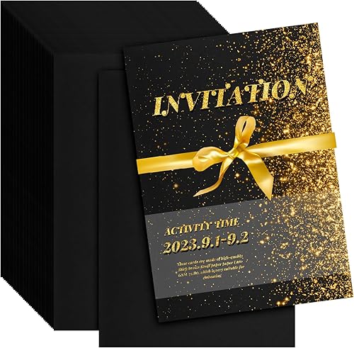 200 hojas de cartulina de color negro, tamaño carta, papel grueso, para manualidades, álbumes de recortes, fabricación de tarjetas de bricolaje, 8.5