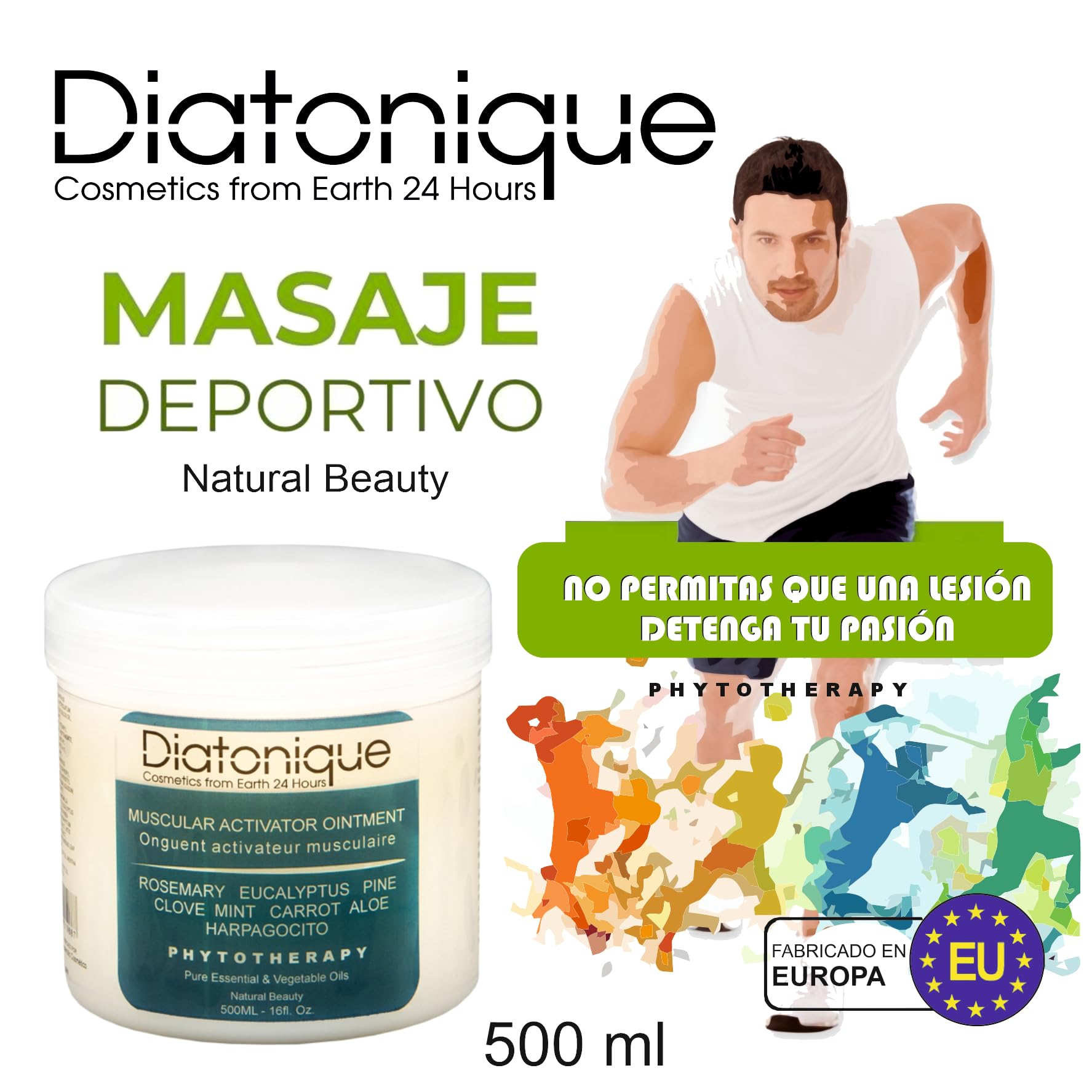 Gel Recuperador Muscular Concentrado de Diatonique 500 ml