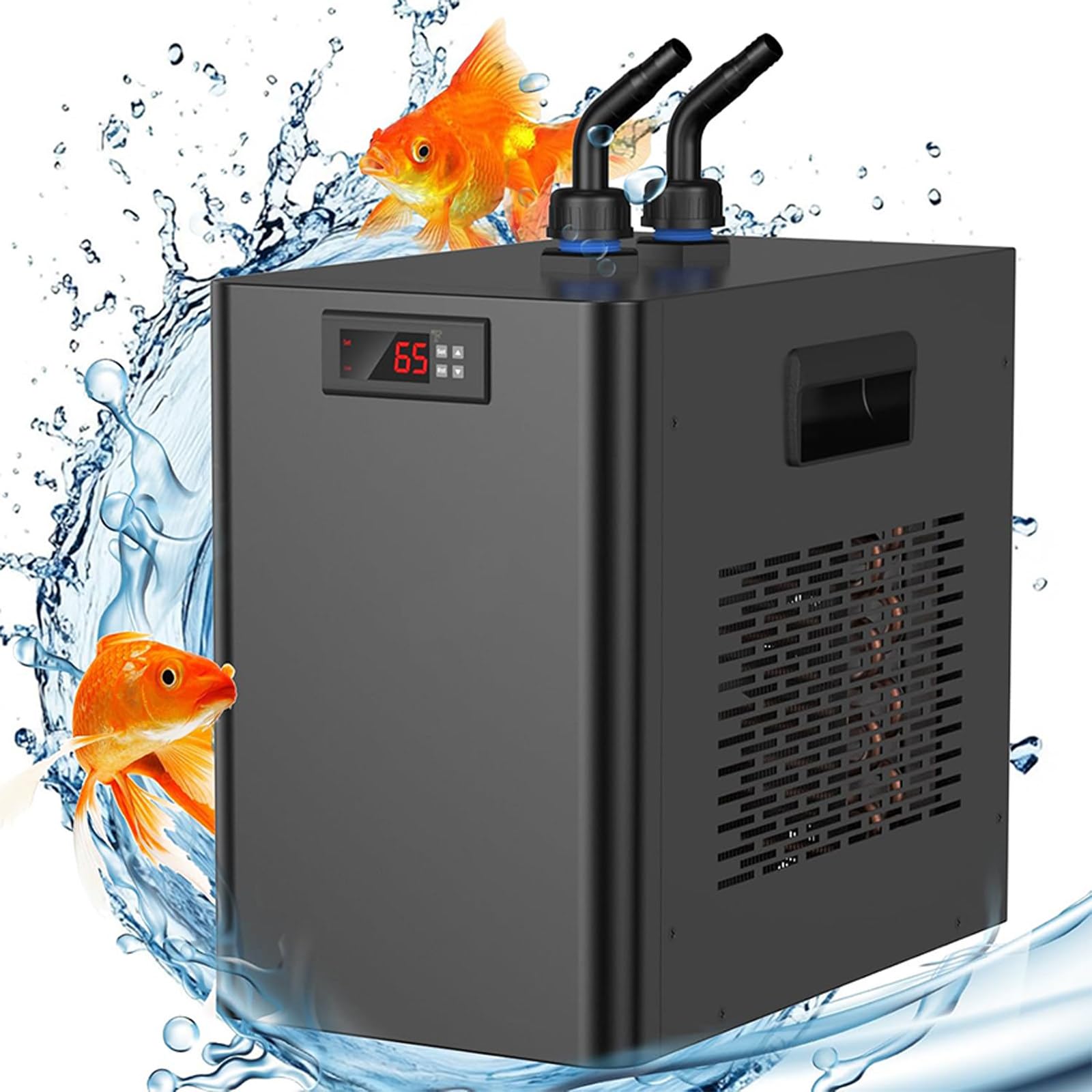 Enfriador de acuario de 160L/300L/500L, 1/10HP 1/3HP 1/2HP Active Aqua Water Chiller, sistemas de compresor se enfría rápidamente, adecuado para hidropónico, axolotl, arrecife de coral con bomba y