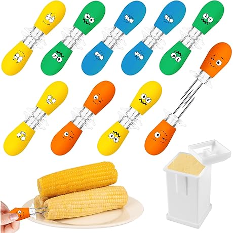 Spread That Butter Like a Pro With AUGSUN Corn Holders!