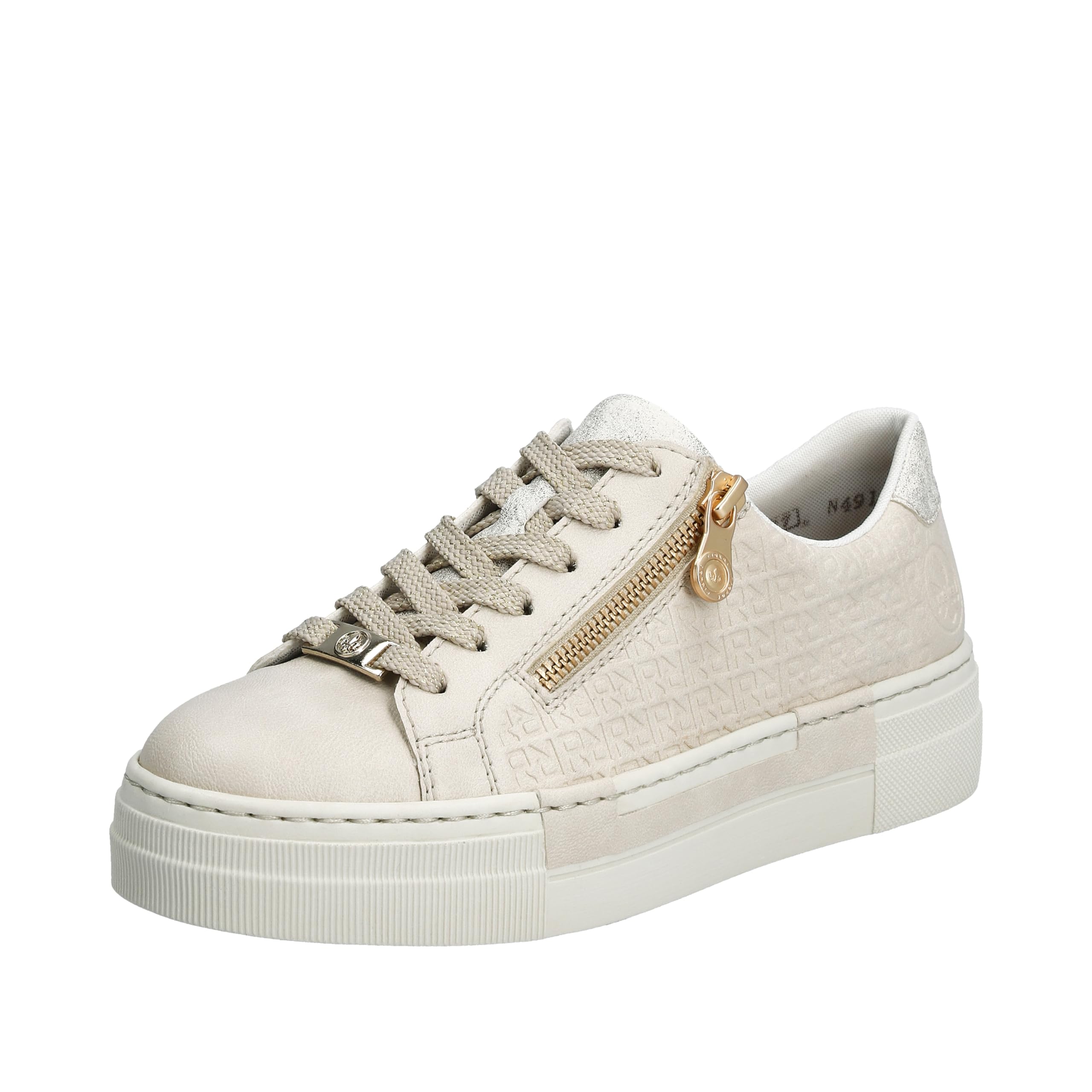 Rieker N49C2 Women's Low-Top Trainers, White, 6 UK