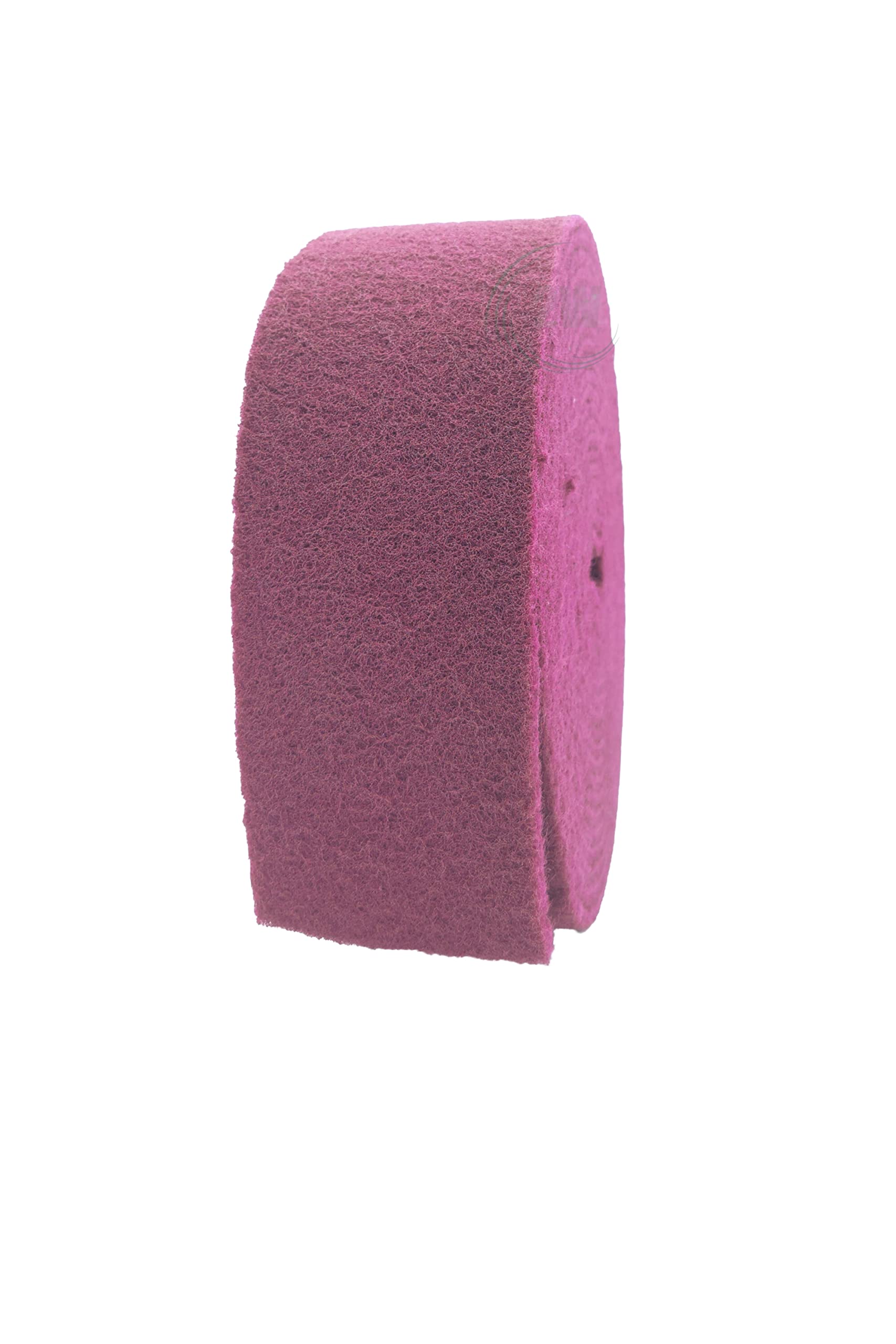 2W Rollo de fieltro abrasivo, 100 mm x 10 m, color rojo, grano 320 (1 unidad)