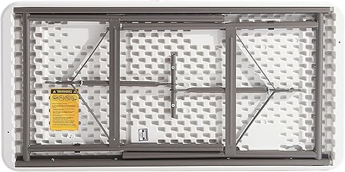 Miniatura 5 de Alera 65603 Mesa plegable para banquete, rectangular, borde radio, 48 x 24 x 29, platinocarbón