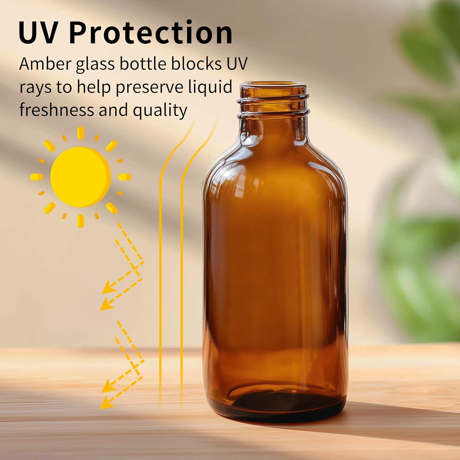 35 Pack 4oz Amber Glass Boston Round Bottles with Polycone Leak-Proof Phenolic Caps – Brown Airtight Refillable Containers for Homemade Vanilla Extract, Essential Oils, Herbal Medicine, and Syrups - Image 4