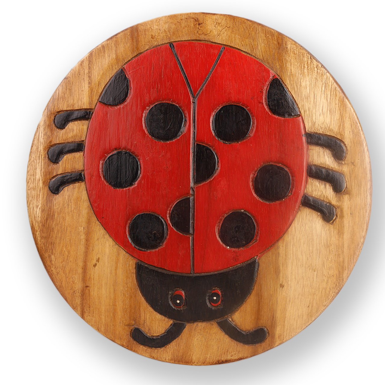ART-CRAFT Vielseitiger Kinderhocker Holzhocker rund aus Mass