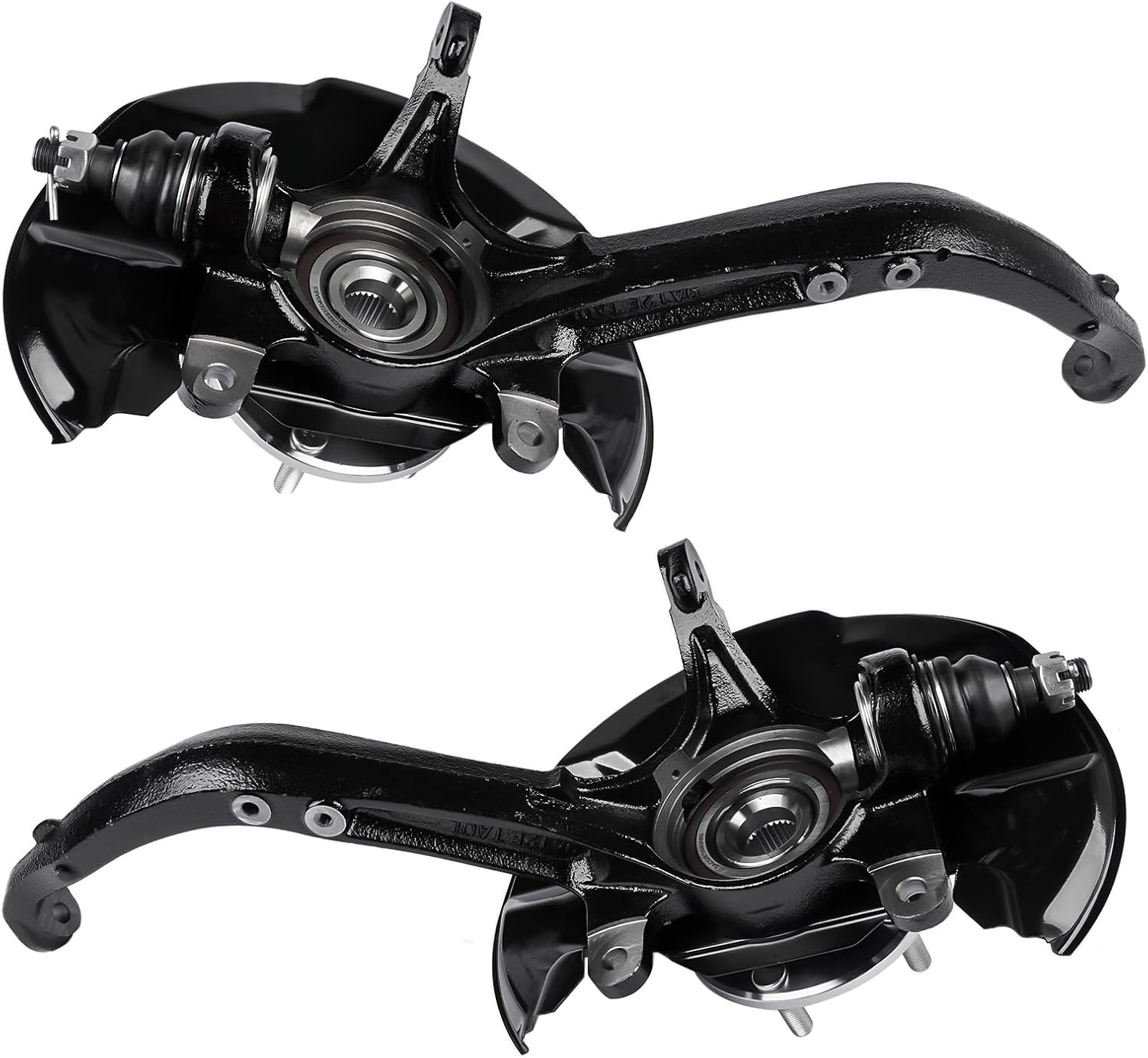 2PCS Front Left + Right Steering Knuckle & Wheel Hub Bearing Assembly Replacement for Honda Accord 2008-2012 Acura TSX 2009-2014# 698-447 698-446 44600TA0A00 45255TA0A00