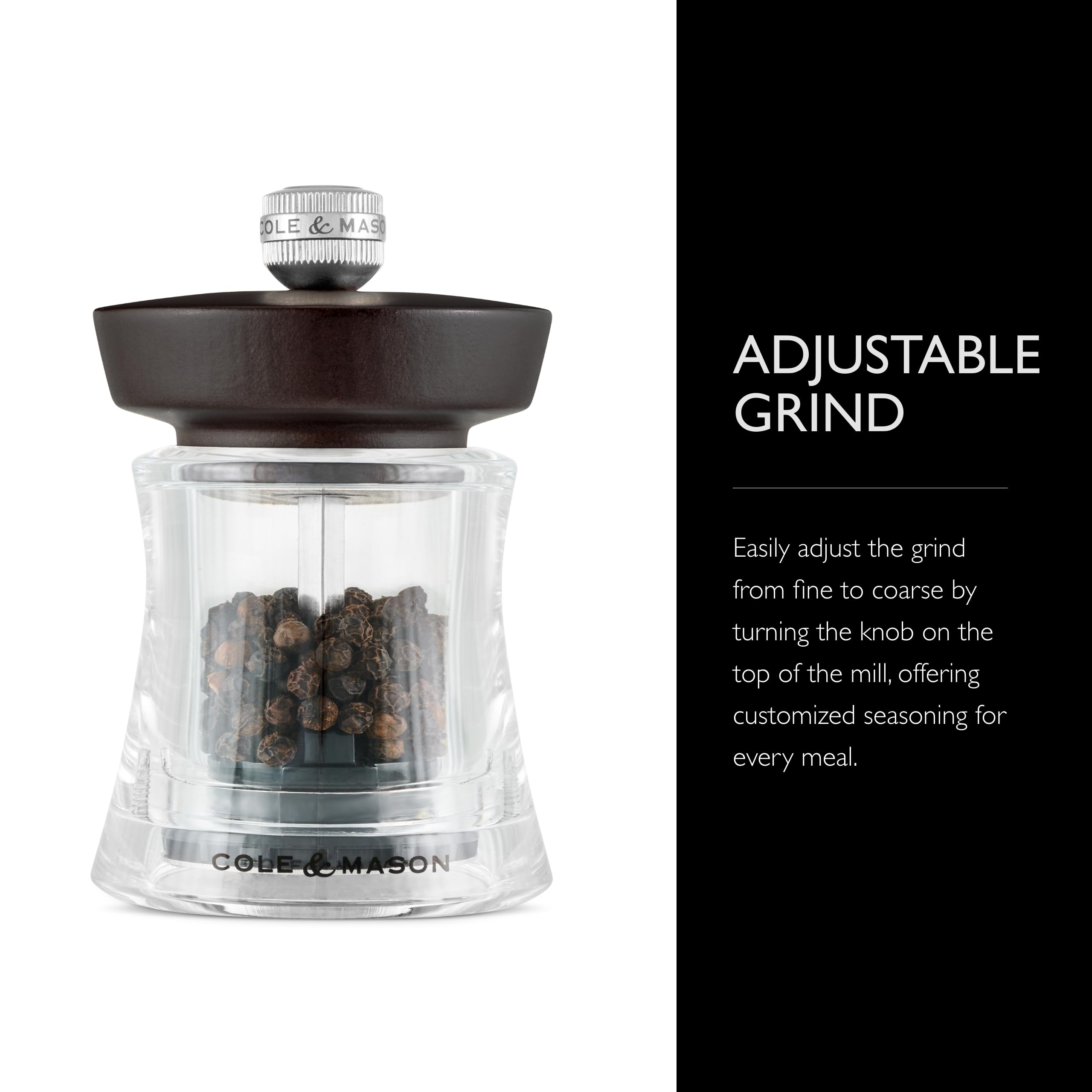 Cole & Mason Holborn Pepper Mill - Adjustable Grind -5 Cole & Mason Holborn Pepper Mill - Adjustable Grind -5