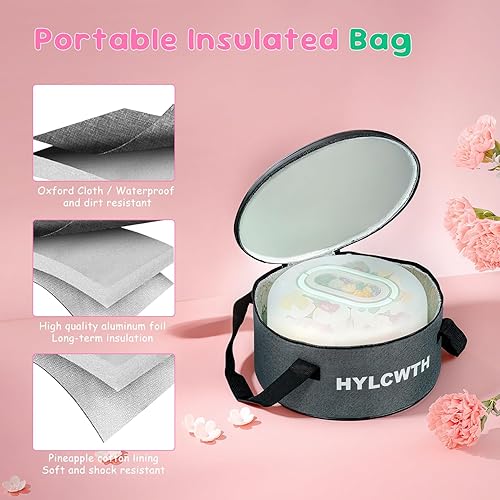 Miniatura 6 de Porta pasteles con tapa y asa, soporte para pasteles sin BPA con tapa para portador de pasteles redondo de 10 pulgadas con 10 tableros redondos