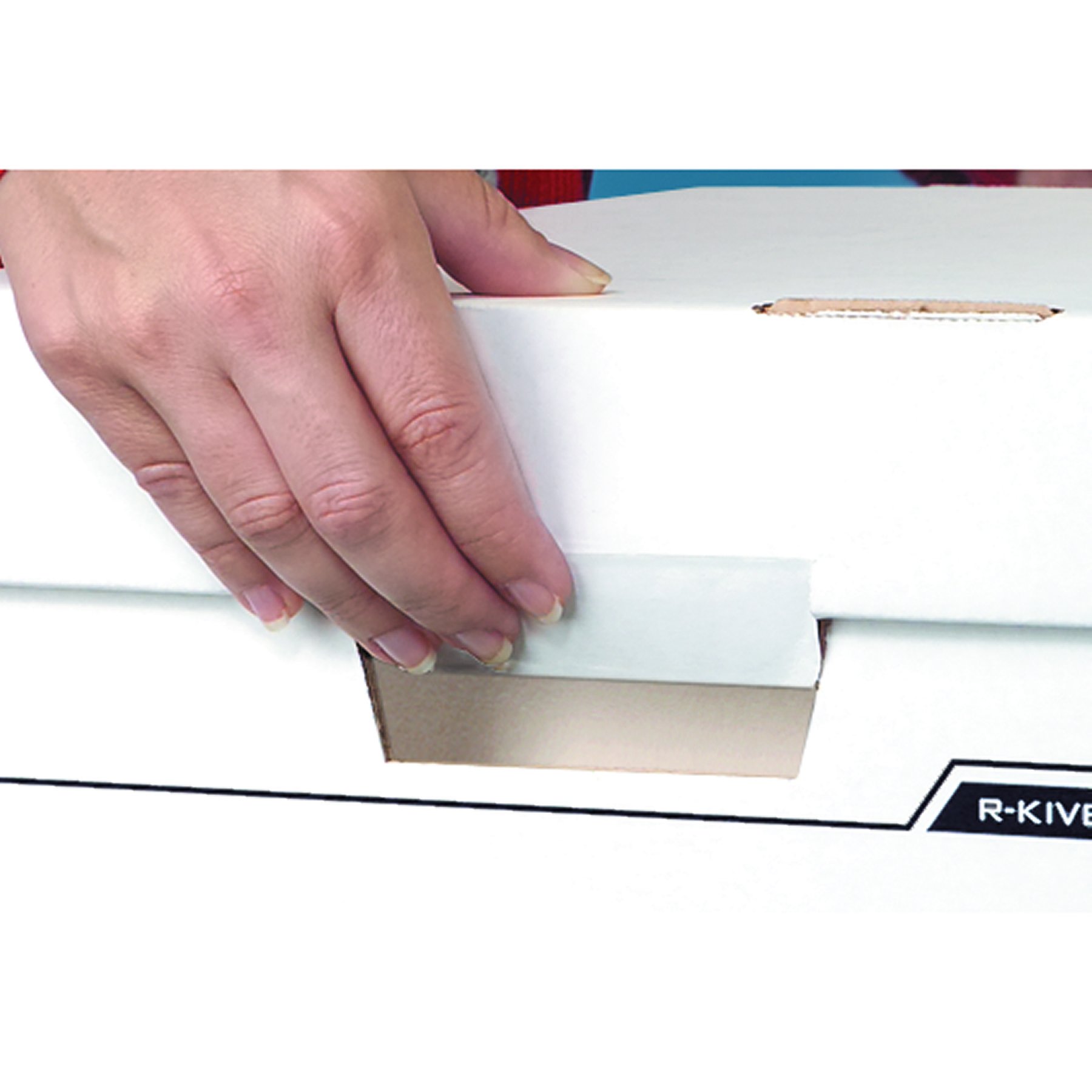 Bankers Box 12-Pack Data Pak File Storage Boxes with Lids FastFold Assembly STOR FILE 00648 — view 2