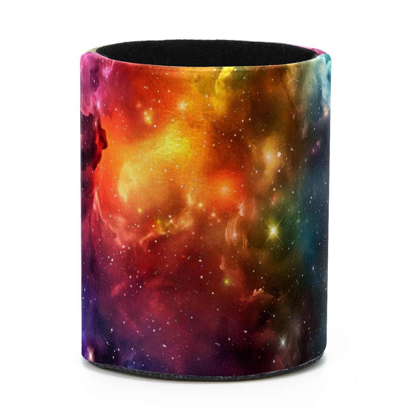 VAPOKF Round Pencil Holders for Desk, Space Nebula Pen Holders Pen Pot Makeup Brushes Storage Desktop Stationery Supplies Organiser for Home Office