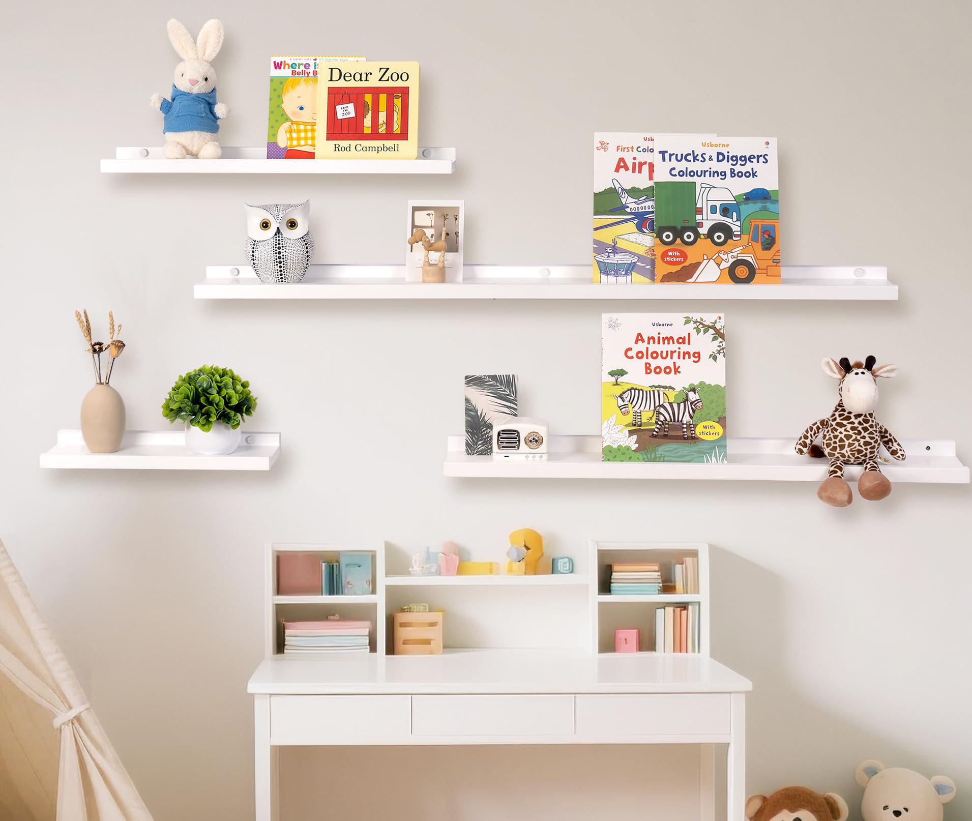 Gieanoo Zwevende Plank van Massief Eikenhout - Rustieke Wandmontage Foto Rand Met Lip voor Radiator - Display voor Woonkamer, Keuken, Slaapkamer (Natuurlijke Eik, 70 x 15 cm