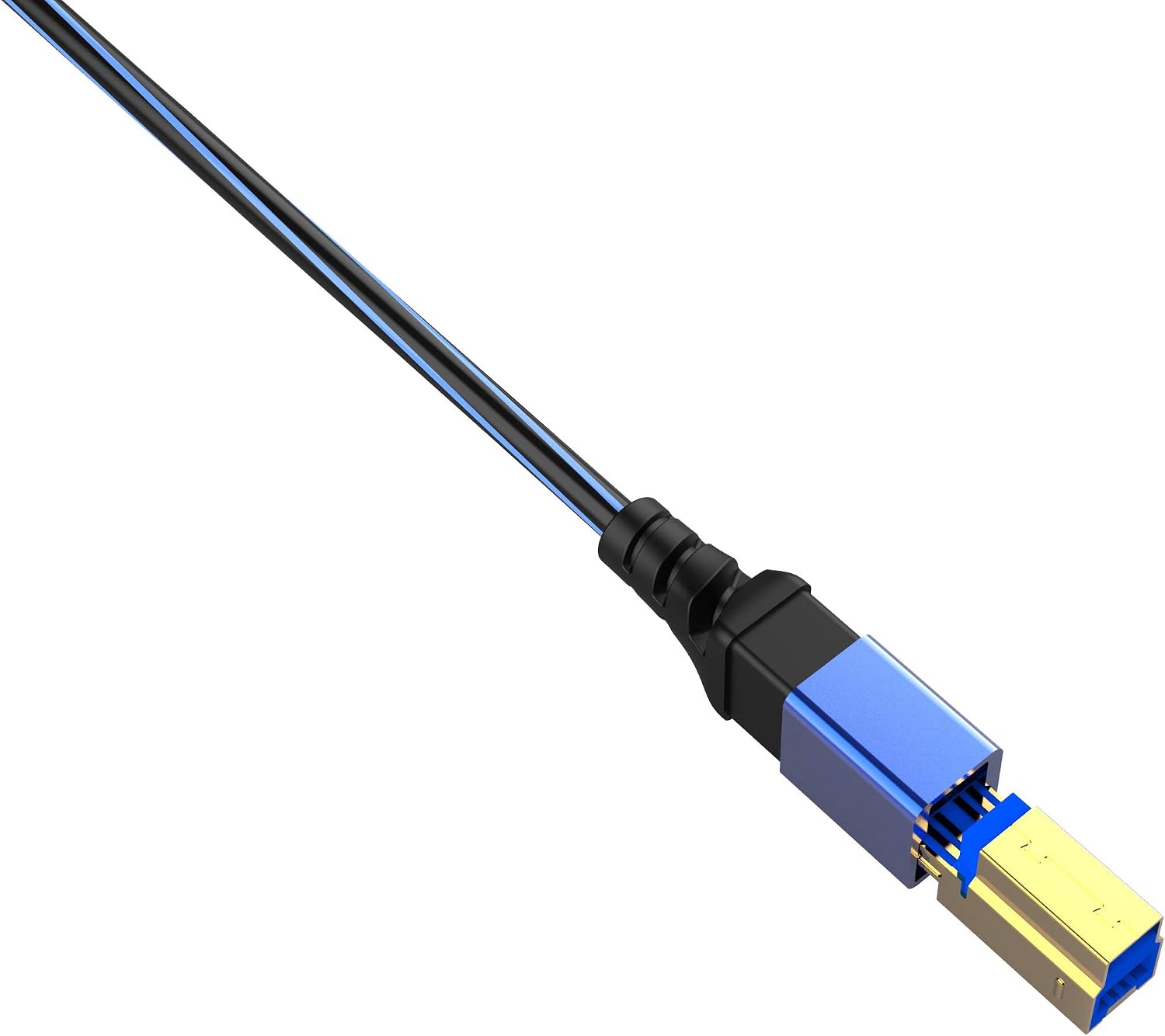 Oehlbach USB Plus B3 - USB 3.0 - Printer Cable Audio Cable Type A to Type B - PVC Jacket - OFC, Blue/Black - 50 cm - Image 5