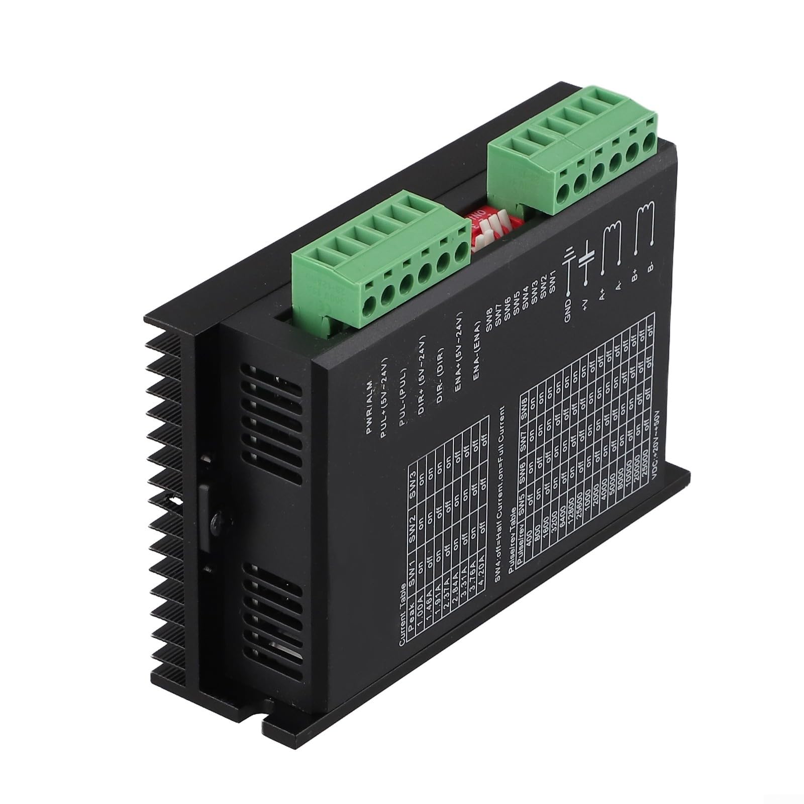 DM542 Pilote de moteur pas à pas, pour moteurs hybrides de 57 mm-86 mm, numérique pour contrôle DSP avec 128 micropas, courant max 4,2 A