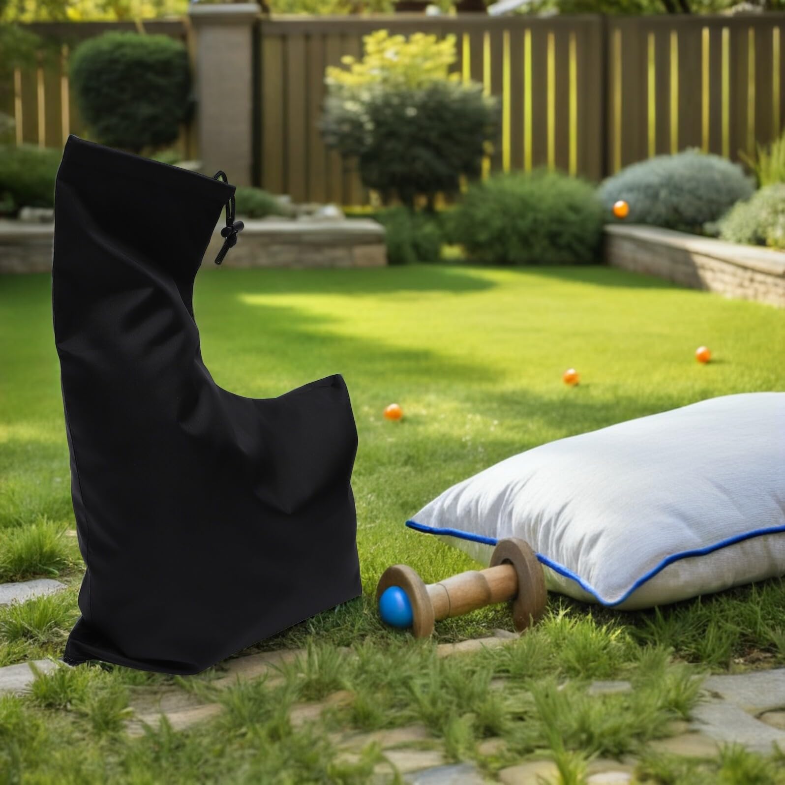 GLEAVI Bolsas para Aspiradora Sopladora de Hojas de Jardín Reutilizables 4 Piezas, Tejido Oxford Resistente, Gran Capacidad para Recolección de Hojas y Residuos de Césped, Accesorio