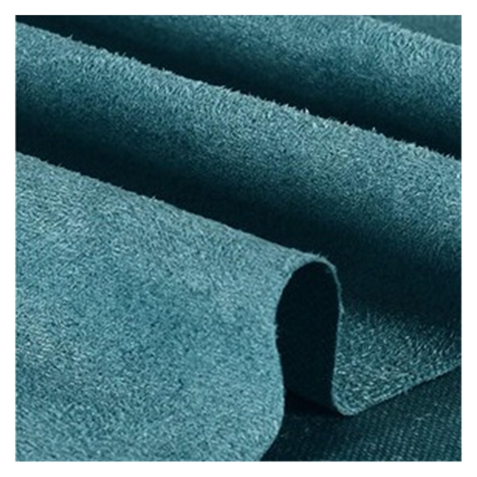 FIgpmwld Faux Suede Fabric, Single-Sided Elastic Frosted Faux Suede Fabric Multicolor by Meters(Haze Blue)