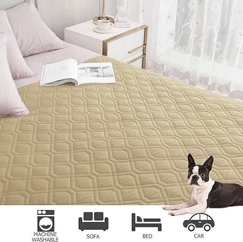 Miniatura 4 de Ameritex Funda impermeable para cama de perro, manta para mascotas, para muebles, cama, sofá reversible