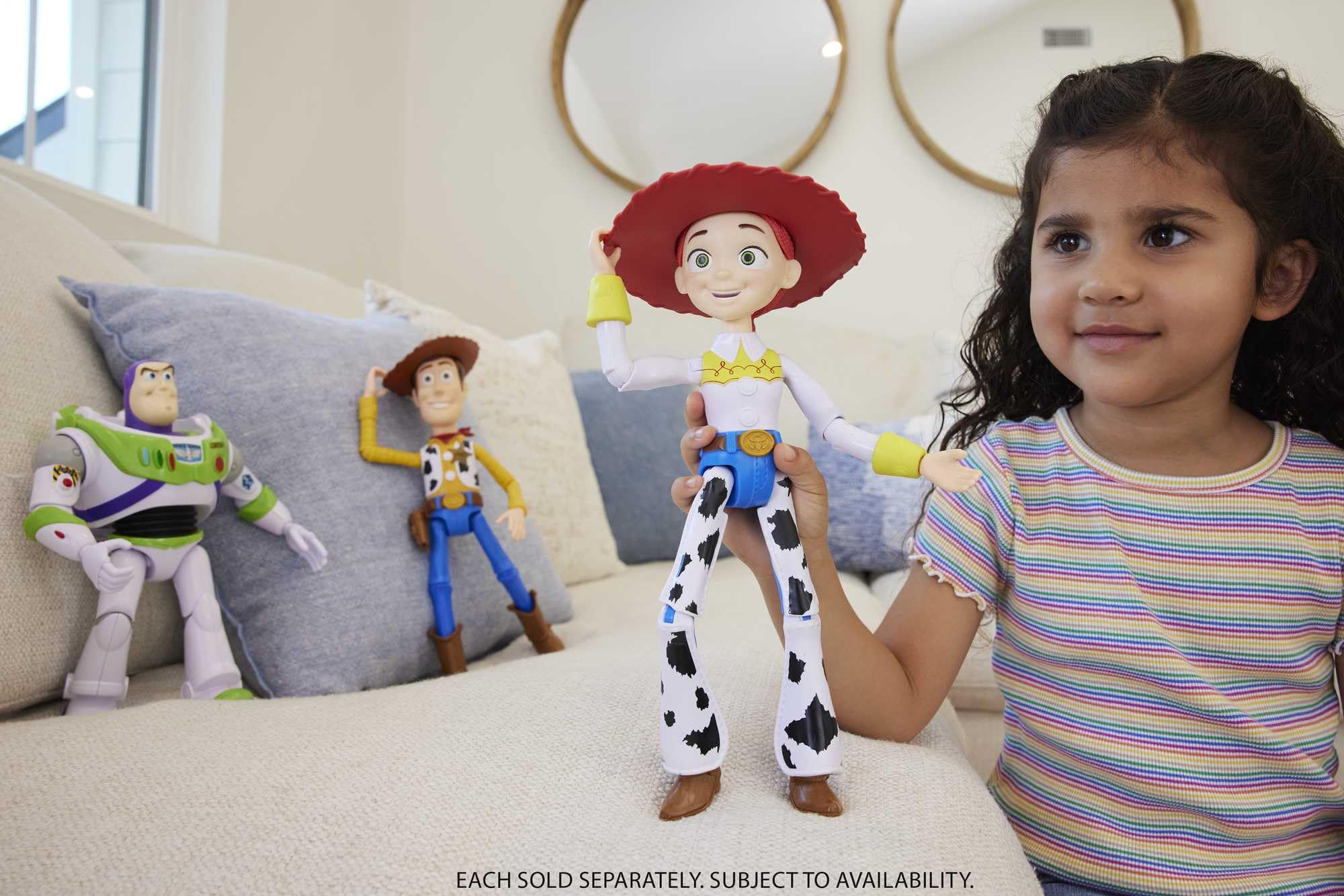 Mattel Disney Pixar - Große Disney Pixar Jessie-Actionfigur, ca. 31 cm, super bewegliche, detailgetreue Cowgirl-Sammelfigur aus Toy Story, Spielzeug für Kinder ab 3 Jahren HFY28
