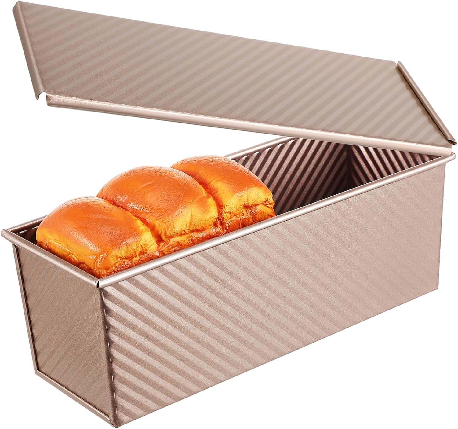 750g Vintage Bread Box Metal Loaf Easy Release Loaf Pan for Homemade Bread Cakes