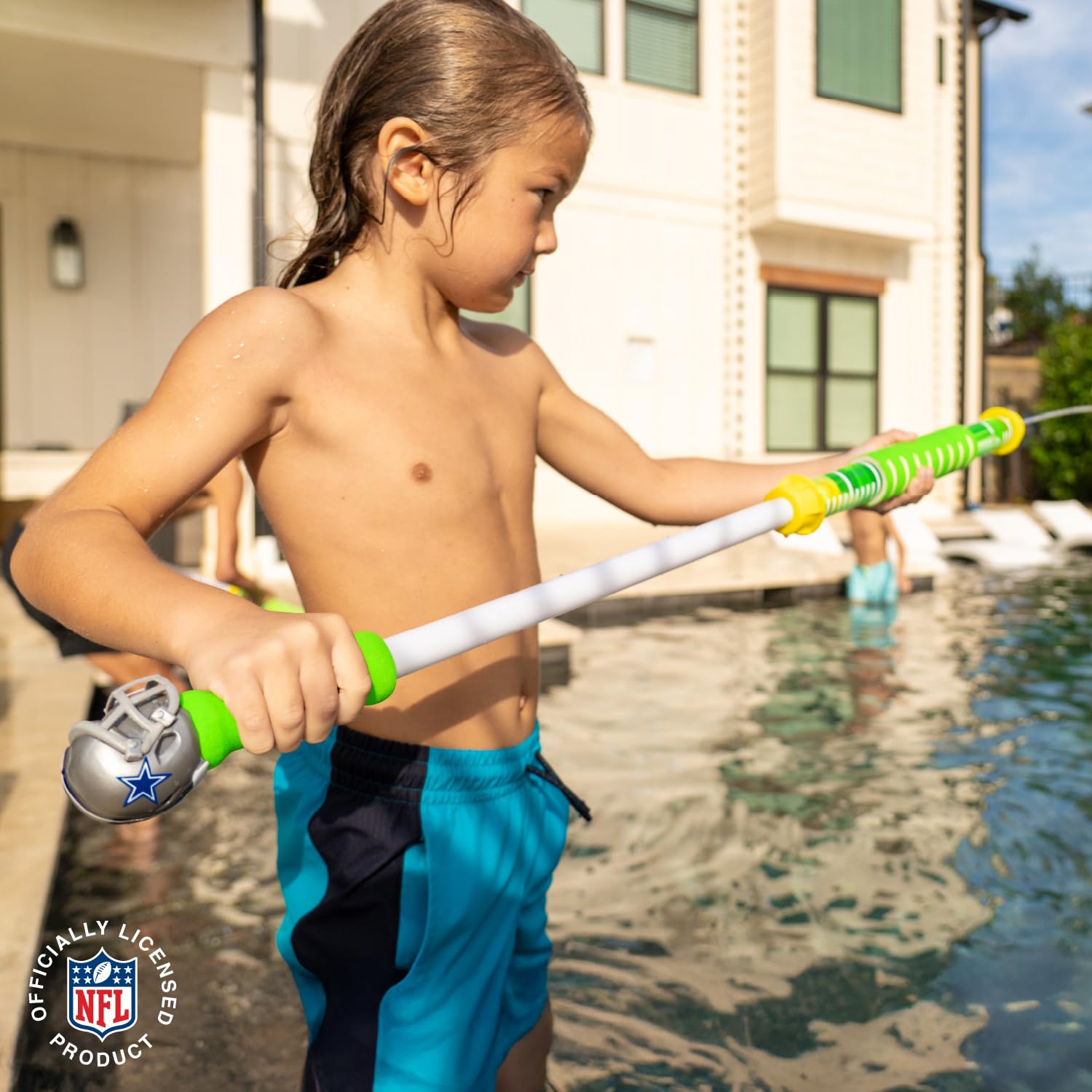 BigMouth Dallas Cowboys Water Cannon Officially Licensed NFL Fan Gear Long Range Pool Squirter Gun for Teens and Adults