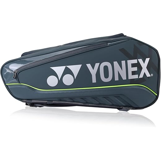 Yonex BA02526VEX Viktor Axelsen Special Edition Expert Racquet Bag (6cs) Steel Grey |Special Edition |2025|Tough Zipper|Thermo Guard |Chest Belt| Shoe Pocket |Shuttle Case Pocket |