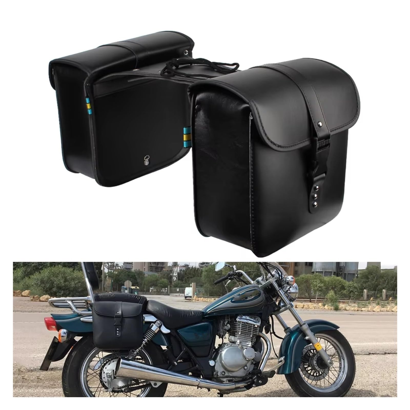 Valigia Universale Per Bagagli A Motore In PU Borsa Per Viaggio Per Motocicletta Serbatoio Sella Laterale Accessori Strumenti Di Stoccaggio Sacche Moto