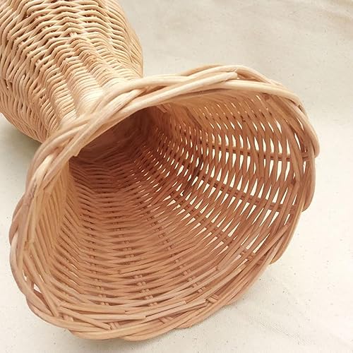 Miniatura 6 de CHADWICK Soporte para cabeza de maniquí de ratán, soporte para sombreros y pelucas, escaparate de mimbre hecho a mano, estante para gorra rústica,