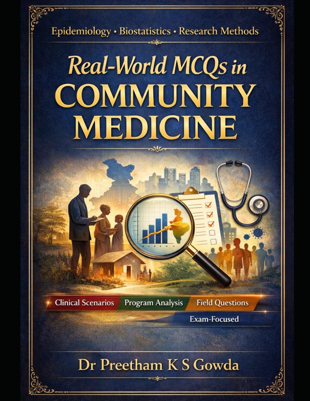 Real-World MCQs in Community Medicine: Volume 1: Epidemiology, Biostatistics & Research Methods