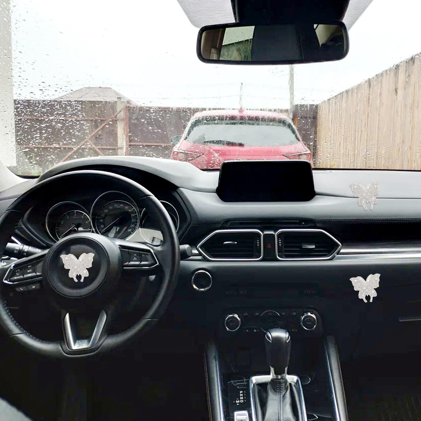 4Pcs Bling Butterfly Car Decals Rhinestone Butterfly Car Stickers Bedazzled Crystal Butterfly Stickers Butterfly Decals for Cars Women — view 7