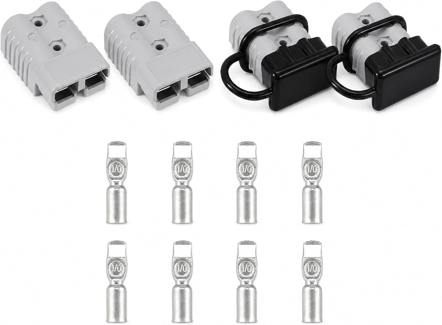 175A Battery Quick Connect Plug Kit, 600V, 1/0 AWG, 2-Pair