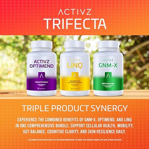 Miniatura 5 de ACTIVZ Suplemento Trifecta y activador NRF2, extracto de plantas 30 cápsulas paquete de 3 + bolsas de píldoras transparentes resellables, 30.0