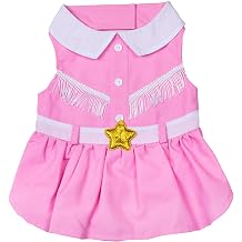 Pink Cowgirl Collared Dress - XS