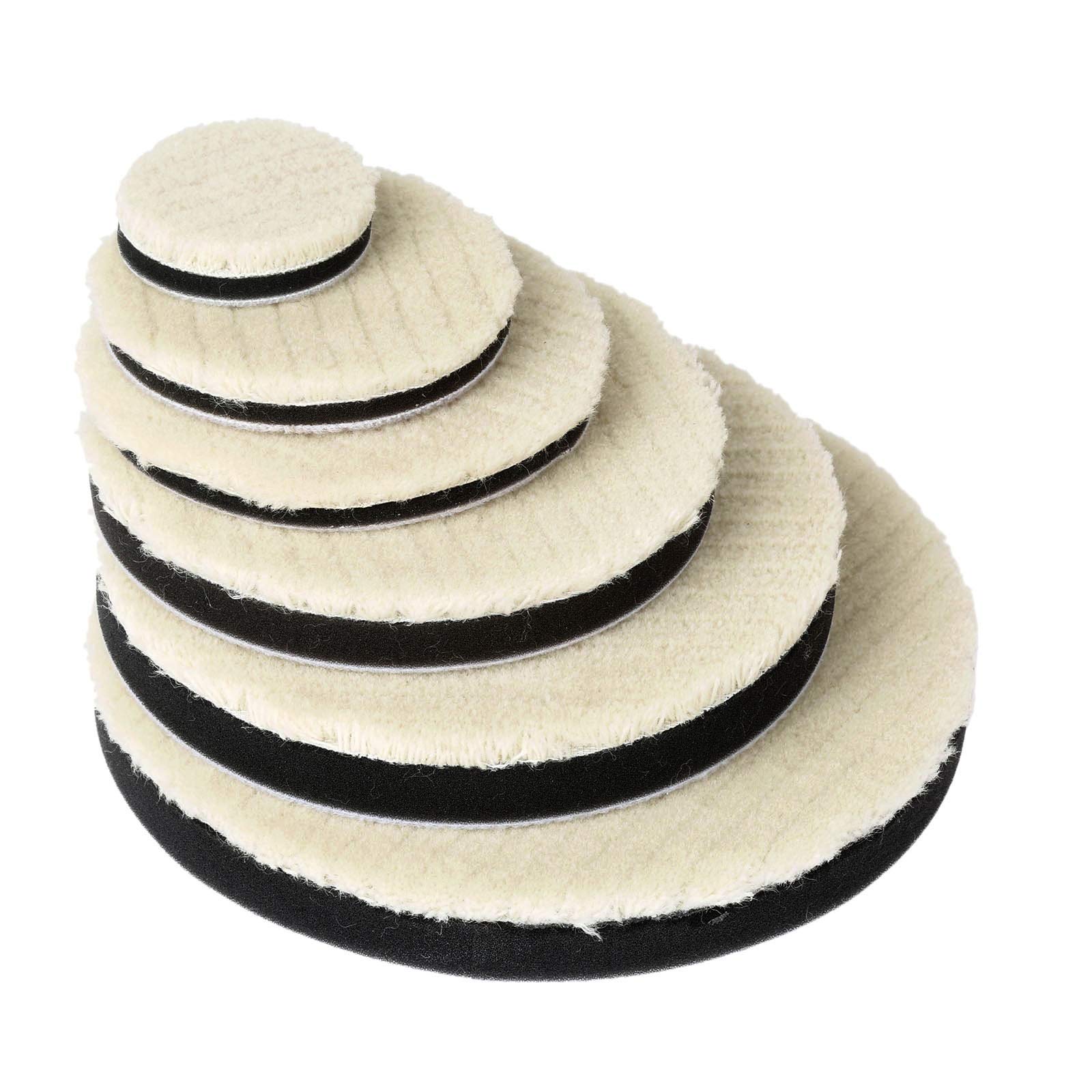 2 szt. 2/3/4/5/6/7 cala wełniana podkładka polerska do polerowania samochodu woskowanie polerowanie szlifowanie tarcza koła(6 inch 2Pcs)