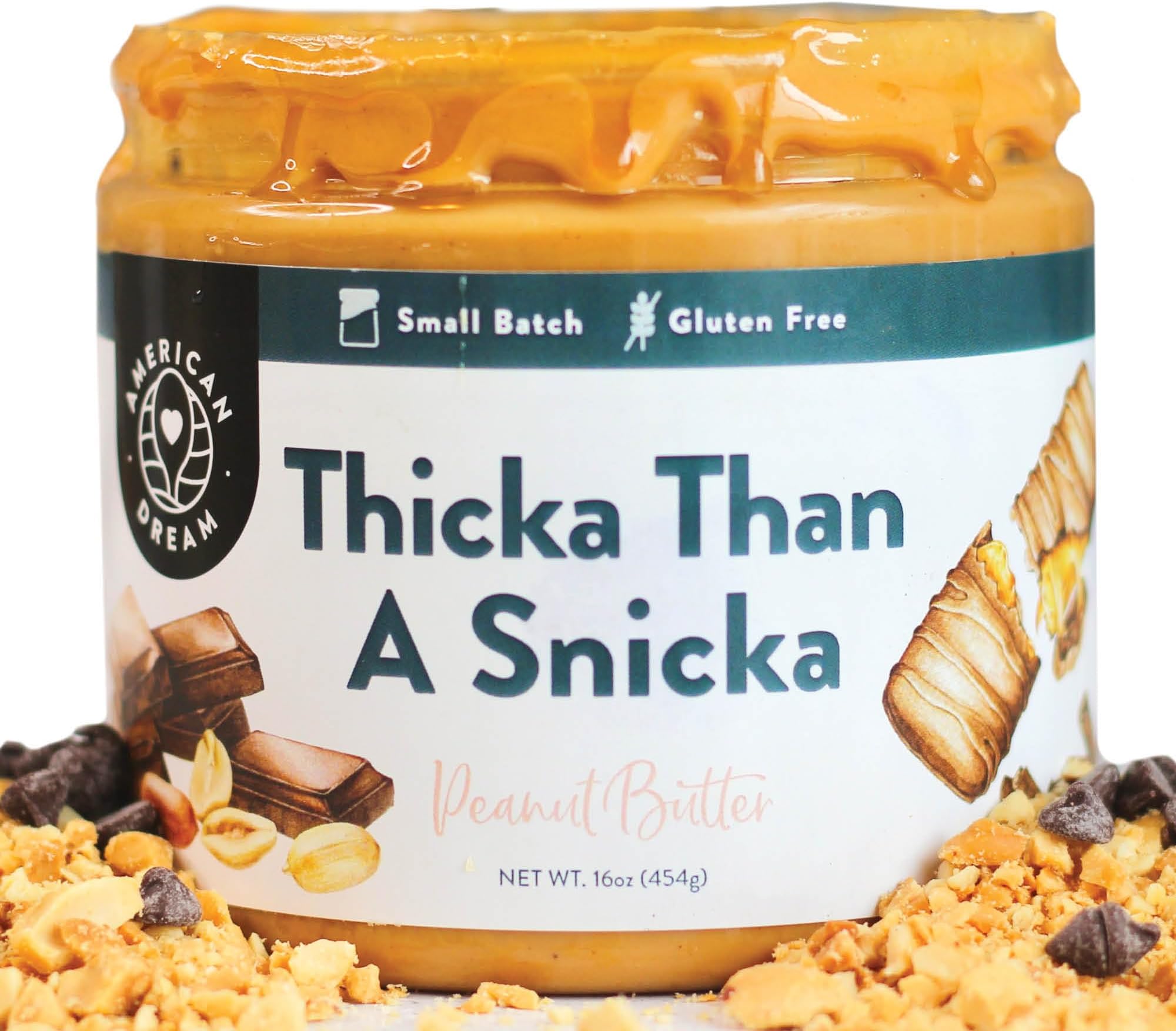 American Dream Nut Butter – Gluten-Free Thicka Than a Snicka Peanut Butter