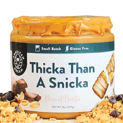 American Dream Mantequilla de nuez espesa sin gluten que una mantequilla de maní Snicka disponible en Yaxa Colombia